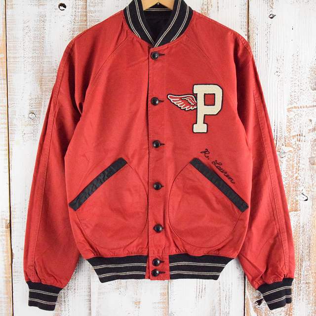 Ralph Lauren Pウイングパッチ付き コットンナイロン リバーシブル