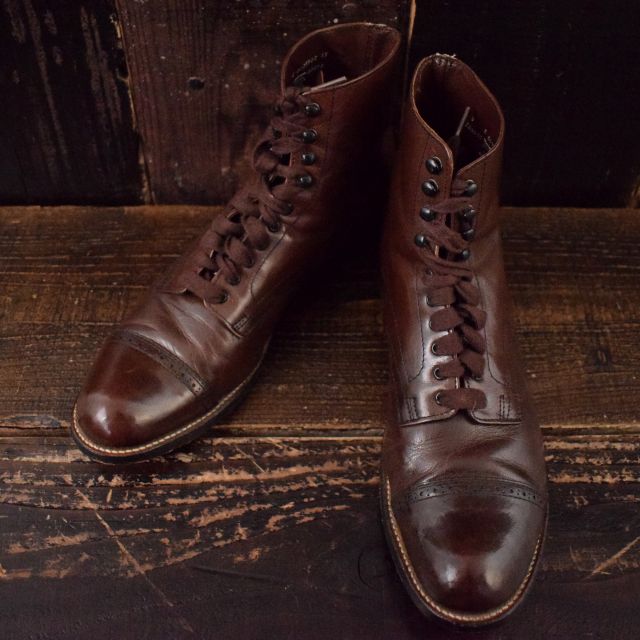 80年代 ステイシーアダムス アンクルブーツ 革靴 レザーシューズ