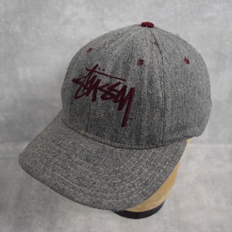 80s 90s 80年代 90年代 オールドステューシー 帽子 OLD STUSSY グレー