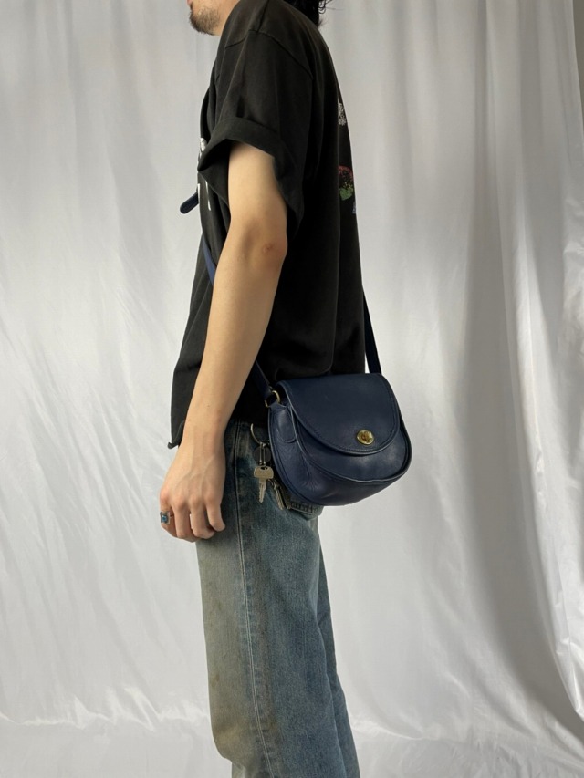 90年代 90s OLD COACH オールドコーチ 青 鞄 かばん アメリカ製