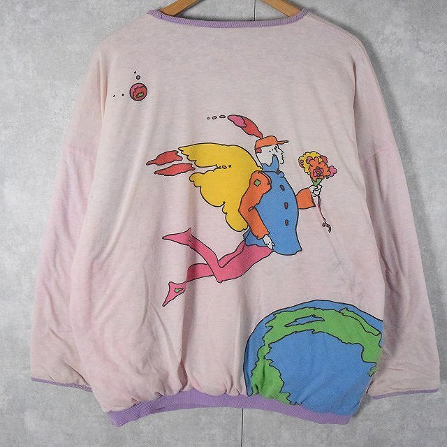 80年代 80s ネオマックス ピーターマックス 総柄 プルオーバー