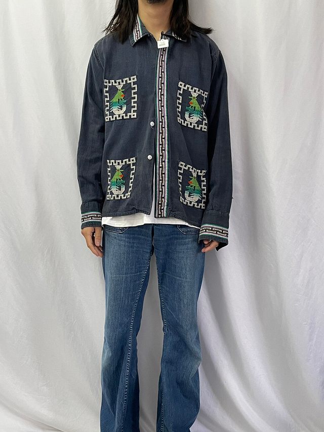 70年代 70s 80年代 80s グアテマラ製 グアテマラシャツ ネイティブ