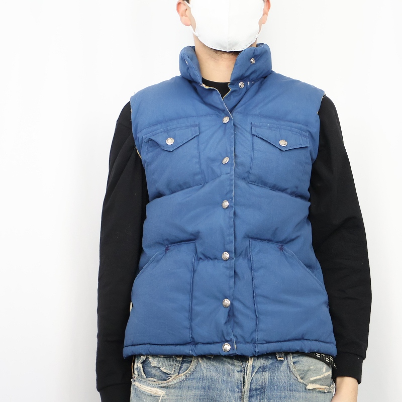 80年代 80s ザノースフェイス アウトドア アメリカ製 青 ブルー