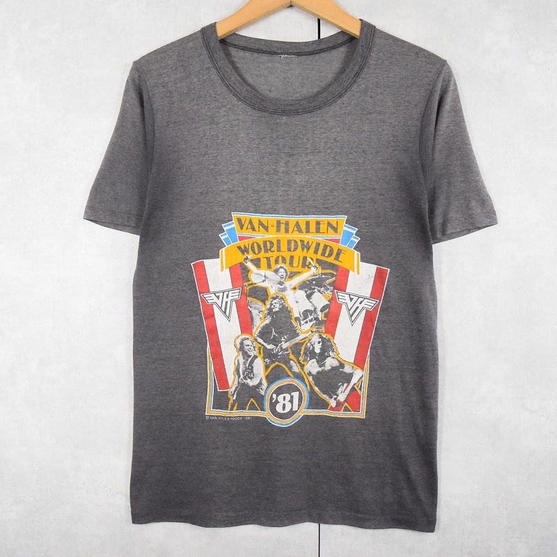 80s 80年代 バンヘイレン ヴァンヘイレン バンT 音楽 ミュージック