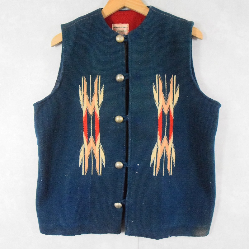 40s 50s 40年代 50年代 紺 ネイビー ブランケット | ビンテージ古着屋