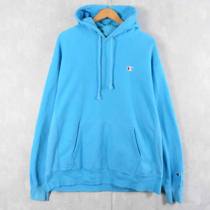 チャンピオン リバースウィーブ 水色 パーカー | ヴィテージ古着屋