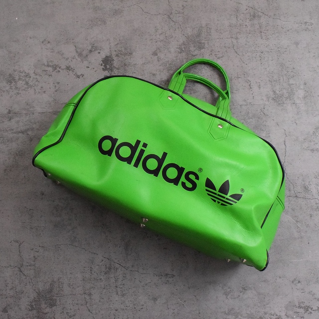 70年代 70s アディダス フランス製 スポーツ 緑 グリーン かばん
