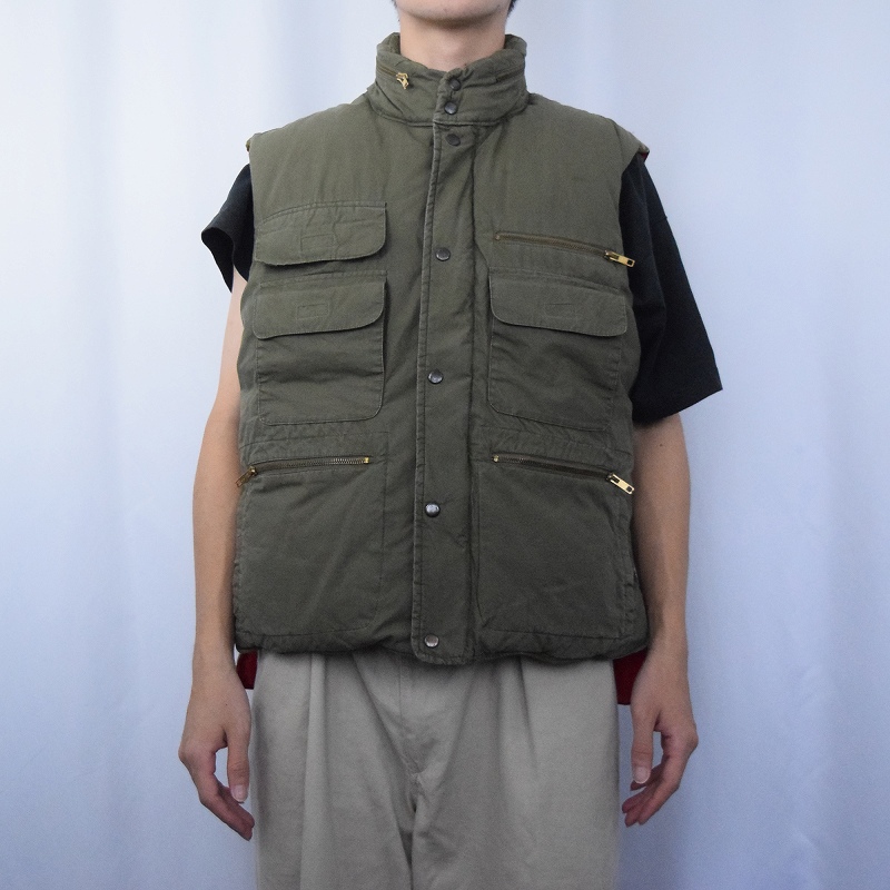 90s 90年代 ポロラルフローレン カーキ ダウンベスト| ビンテージ古着