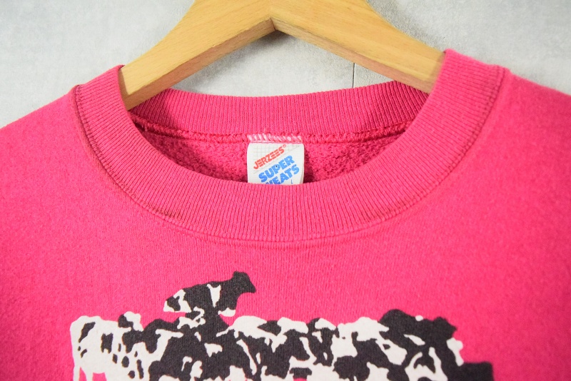 80年代 80s ベンアンドジェリーズ アメリカ製 ピンク トレーナー