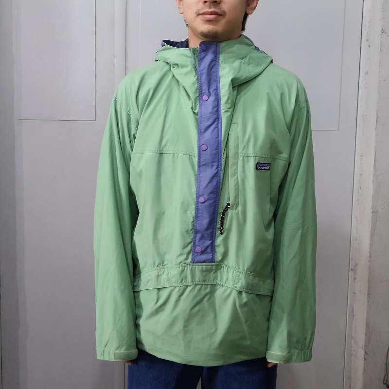 90年代 90s パタゴニア アウトドア ハーフジップジャケット プル