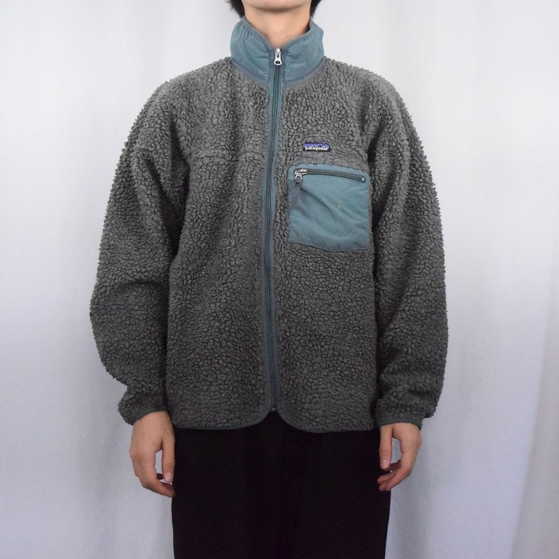 2000年代 2000s パタゴニア アウトドア フリースジャケット グレー