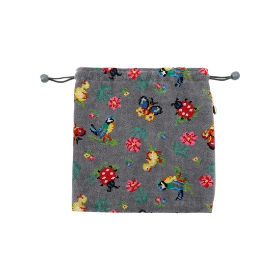 ハイジ 巾着 HE-176005（銀座・WEB限定）(グレー): FEILER｜フェイラー