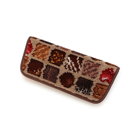 コフレドゥショコラ メガネケース FDC-257063(ベージュ): FEILER