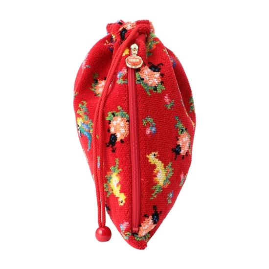 ハイジ 巾着 HE-216004（WEB限定）(レッド): FEILER｜フェイラー公式