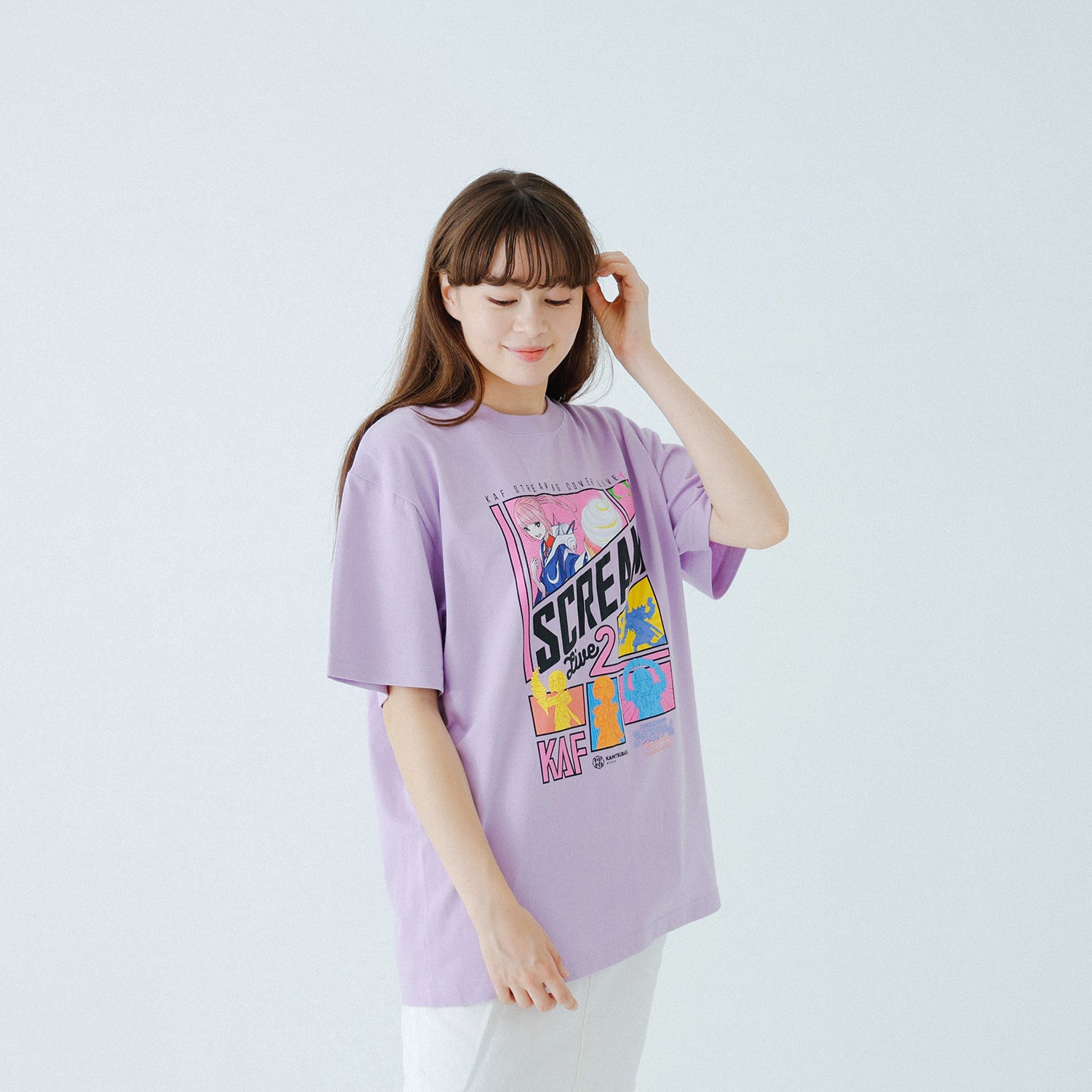 花譜】I SCREAM LIVE2 Tシャツ／PURPLE／KAF STREAMING COVER LIVE
