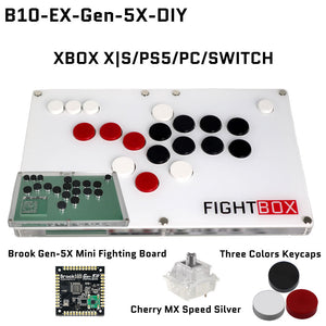 FightBox B10-EX All Button Leverless Arcade Game Controller for PC
