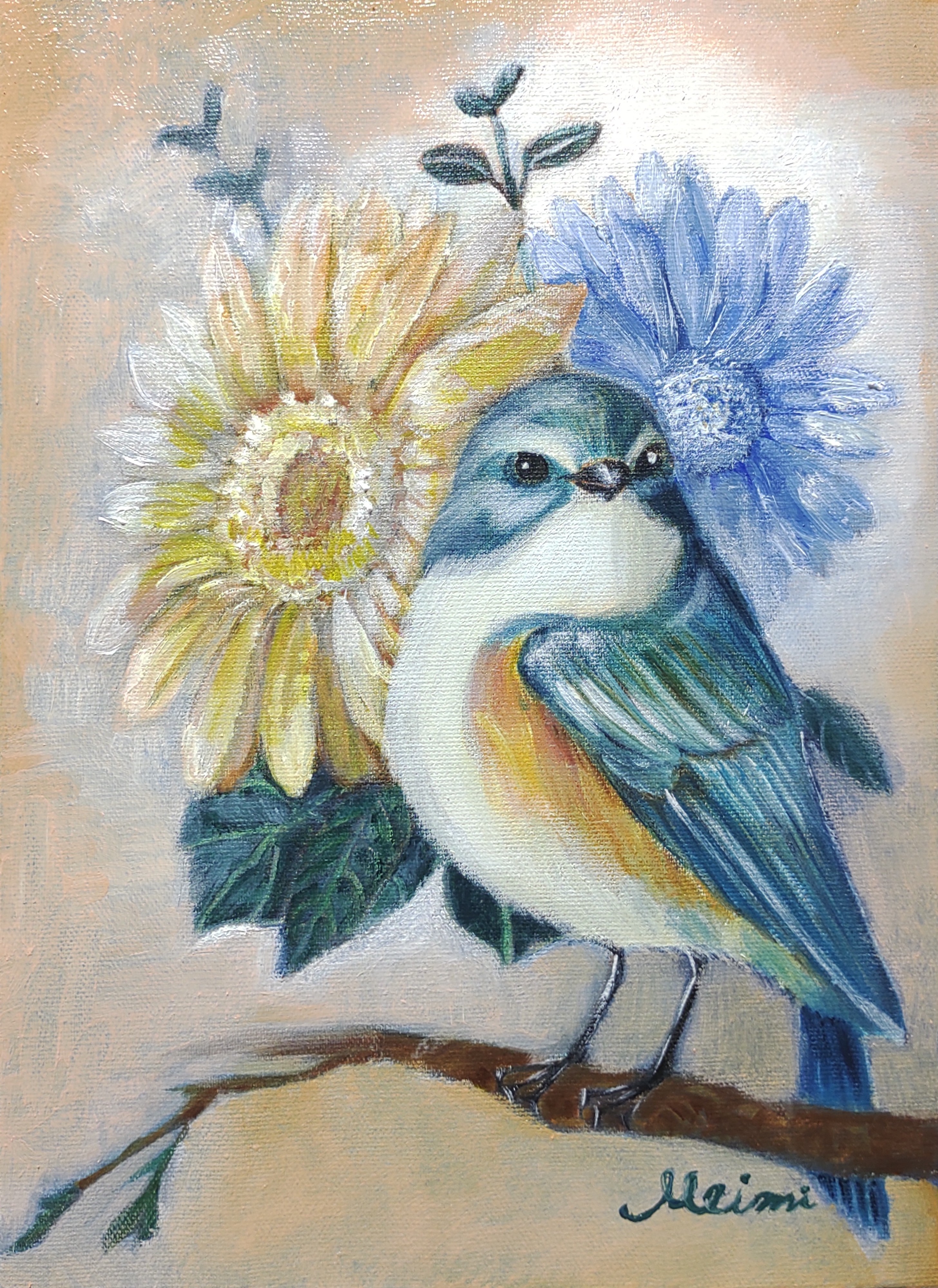 幸せの青い鳥 by 冨山めいみ - 絵画販売・購入・レンタル（サブスク