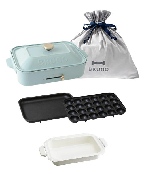 コンパクトホットプレート+セラミックコート鍋 ギフトバッグセット