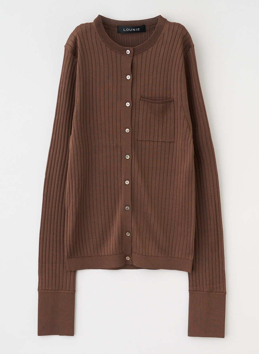 アセテートリブカーディガン｜LOUNIE（ルーニィ）公式サイト／公式
