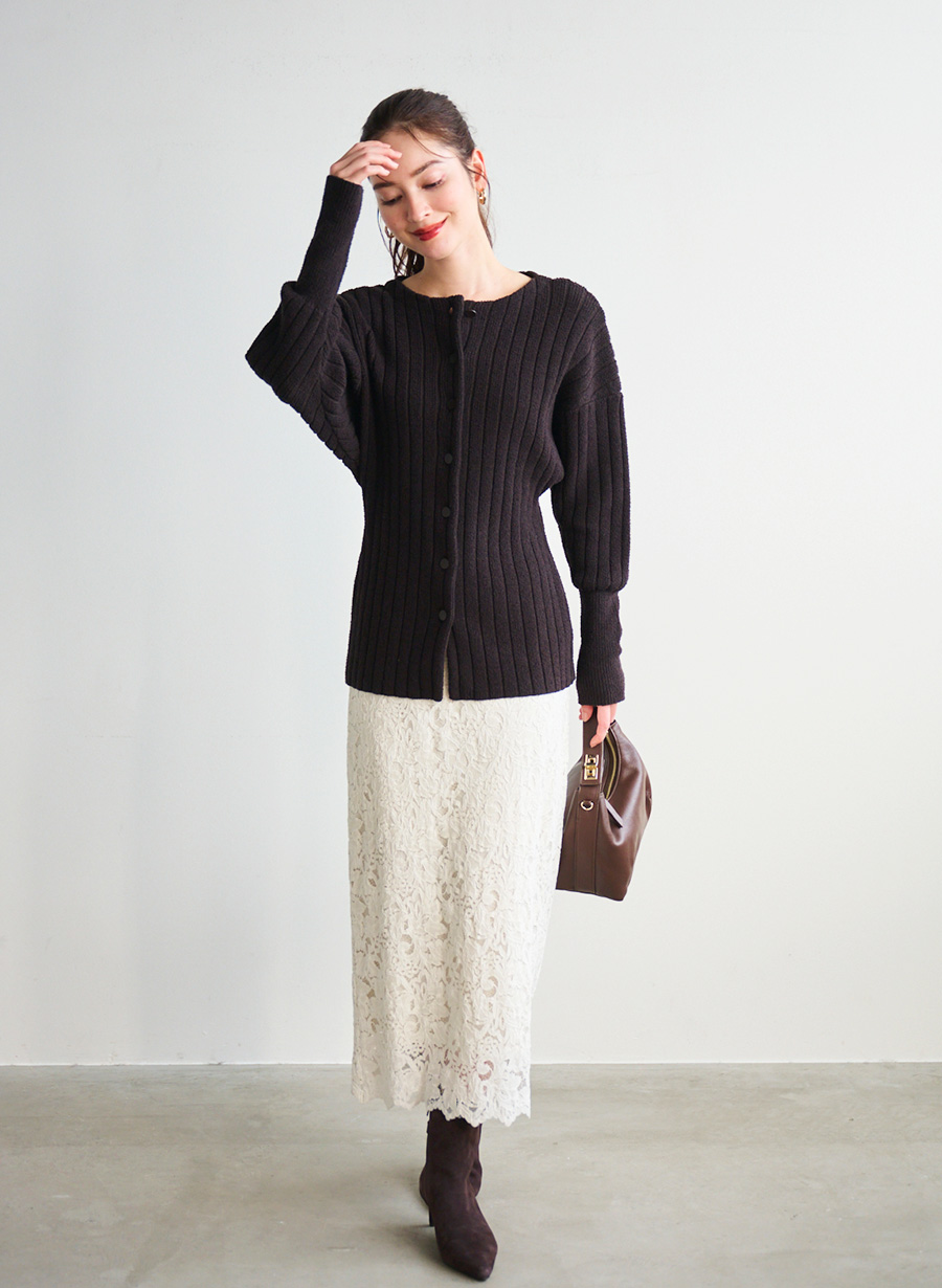 ブークレミドルカーディガン｜LOUNIE（ルーニィ）公式サイト／公式