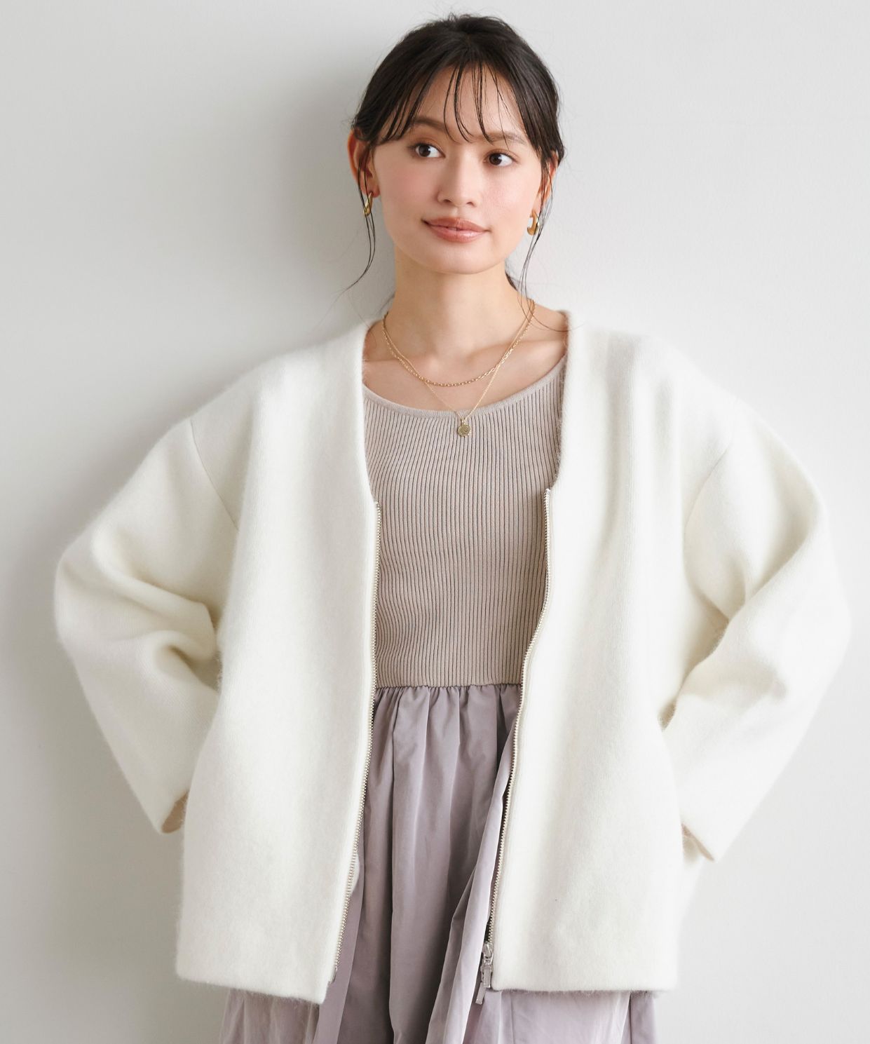 ラクーン混コーディガン｜Stola.（ストラ）公式通販サイト