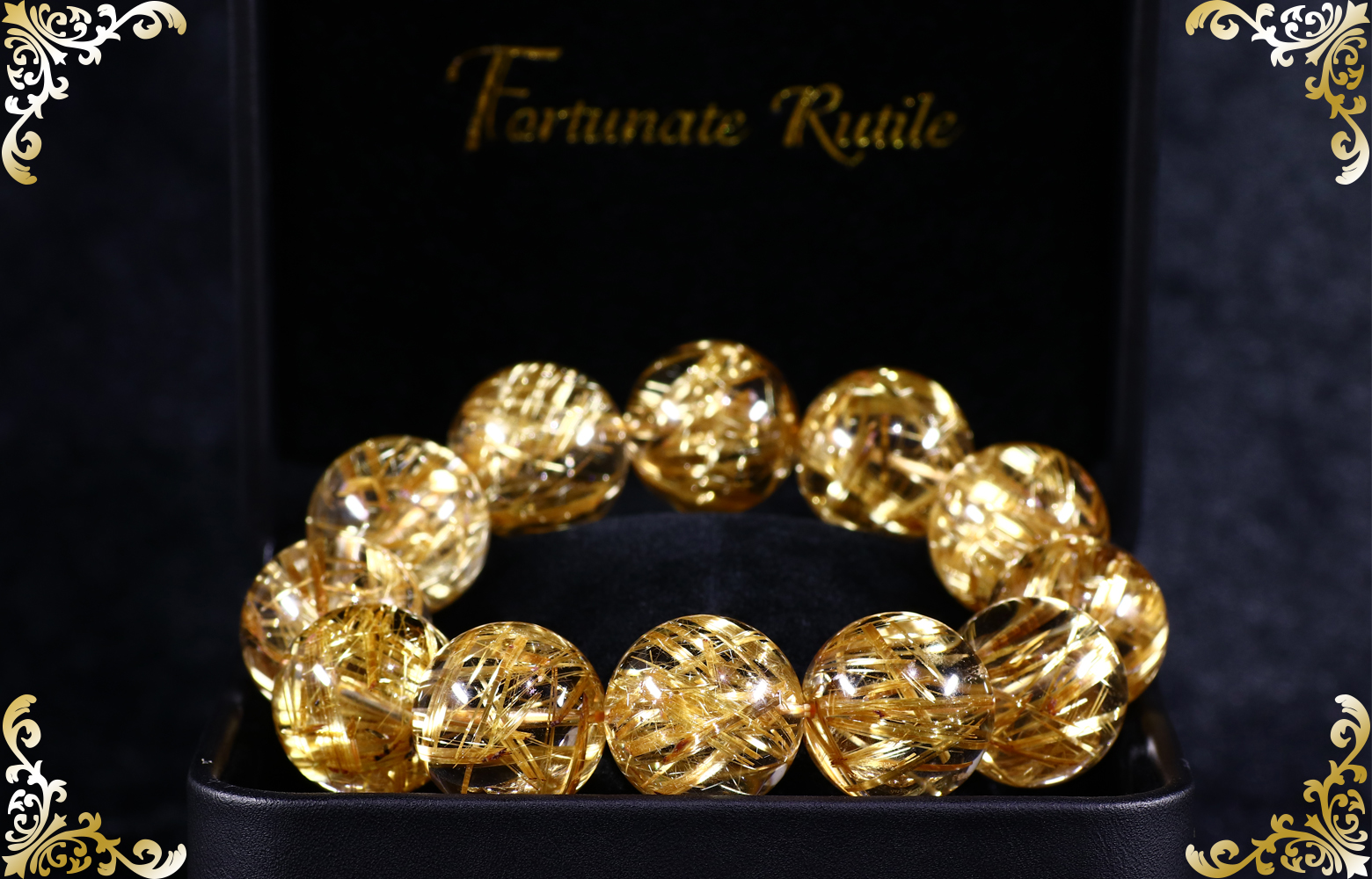 最高級ランクルチルクォーツ「プレミアムフォーチュネイトルチル」