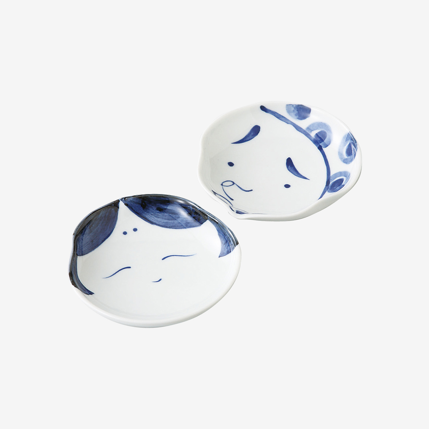 Spot Edition｜おかめひょっとこ 小皿ペア｜西海陶器 | SAIKAI B-SHOP