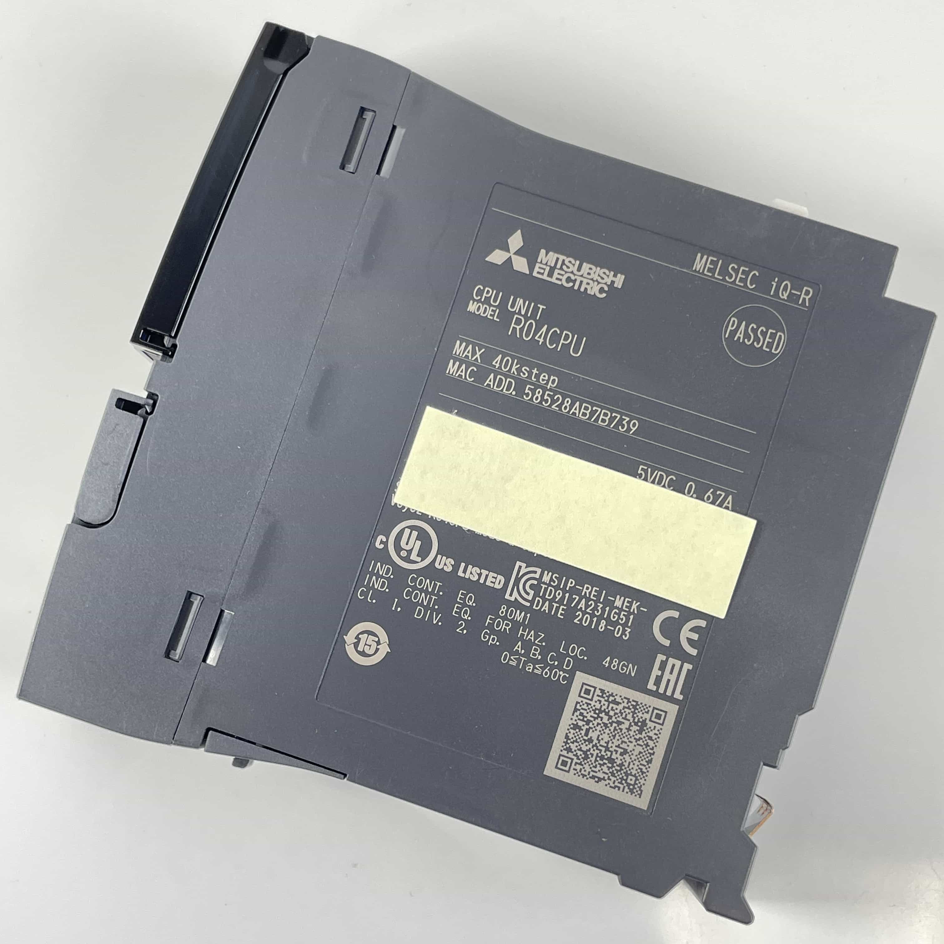 R04CPU 2018年製 MELSEC iQ-Rシリーズ シーケンサCPUユニット 三菱電機