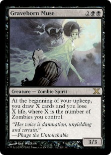墓生まれの詩神/Graveborn Muse》[10ED] 黒R | 日本最大級 MTG通販