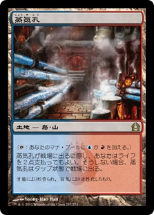 Foil】《蒸気孔/Steam Vents》[RTR] 土地R | 日本最大級 MTG通販サイト