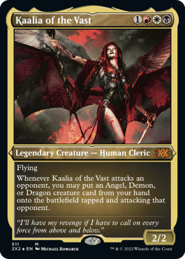 Foil】(375)□ボーダーレス□《巨大なるカーリア/Kaalia of the Vast