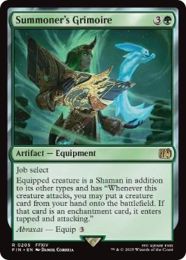 205)《「召喚士」の魔道書/Summoner's Grimoire》[FIN] 緑R | 日本最大