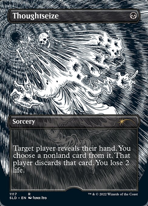 エッチング・Foil】(1117)□ボーダーレス□《思考囲い/Thoughtseize