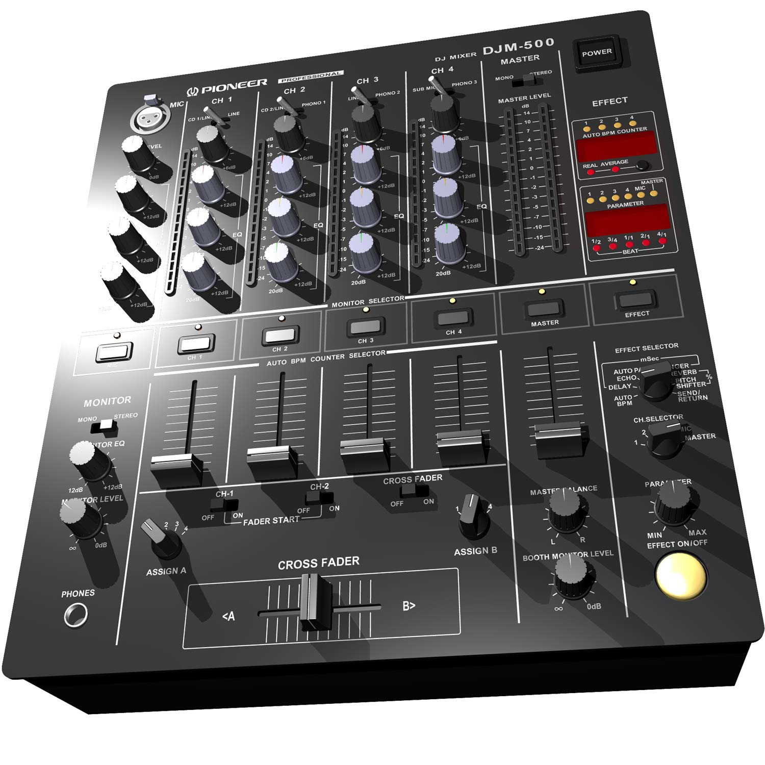 ojun 名機 パイオニア DJミキサー DJM-500 動作品 ojun様専用 名機