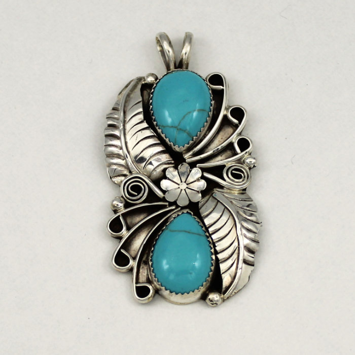 Steve Yellowhorse ナバホ族 ターコイズ リング 14号 インディアン