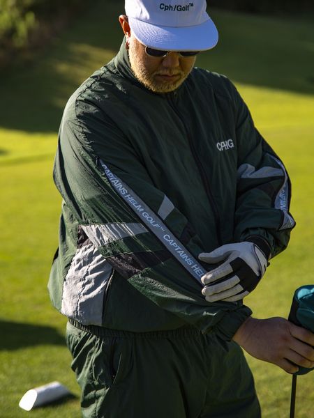 Captains Helm Golf / NAGG HOOD IN NYLON JACKET -Green-