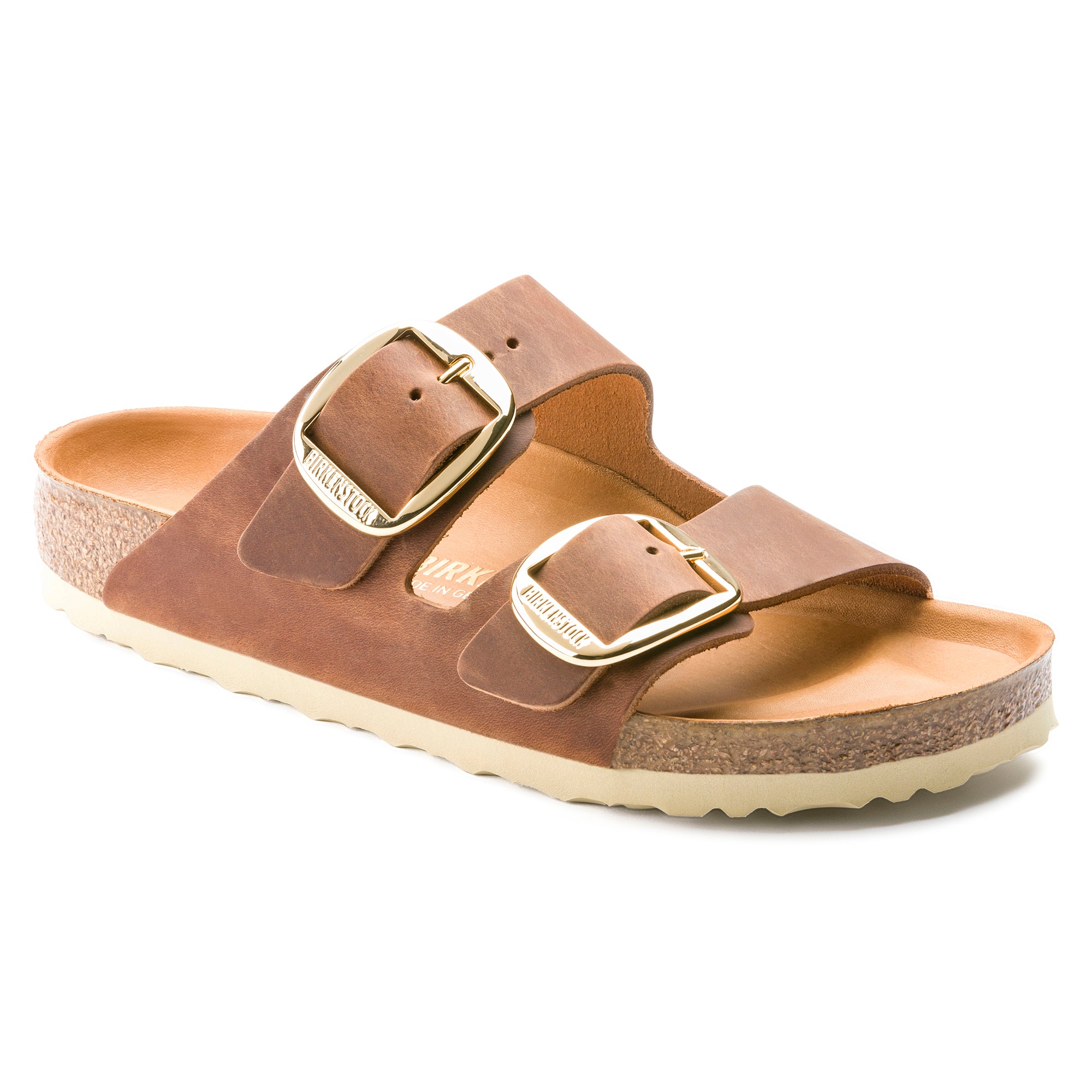 Birkenstock Arizona Big Buckle cognac oiled leather