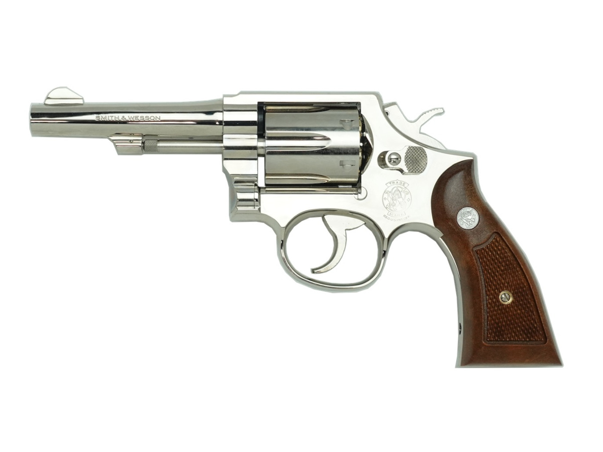 タナカワークス : ガスリボルバー本体 S&W M10 4in M&P ニッケル