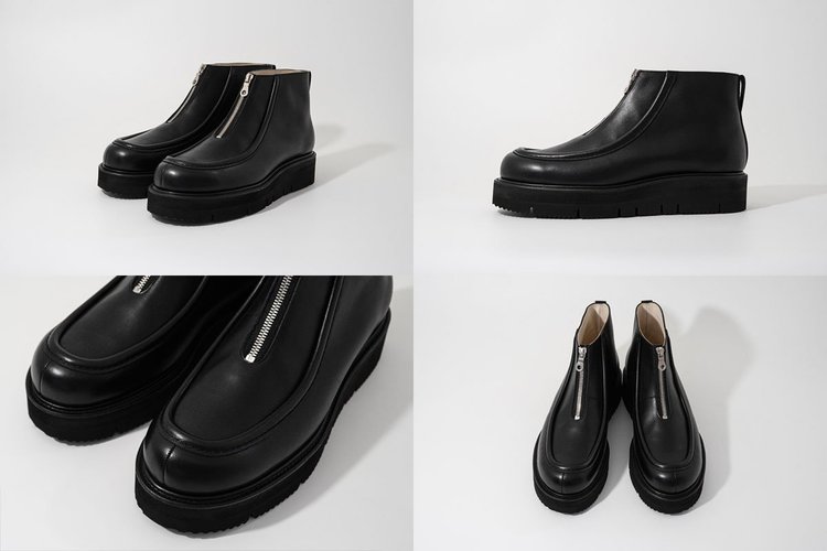 モードなブーツが欲しい！】foot the coacherのフロントジップを備えた