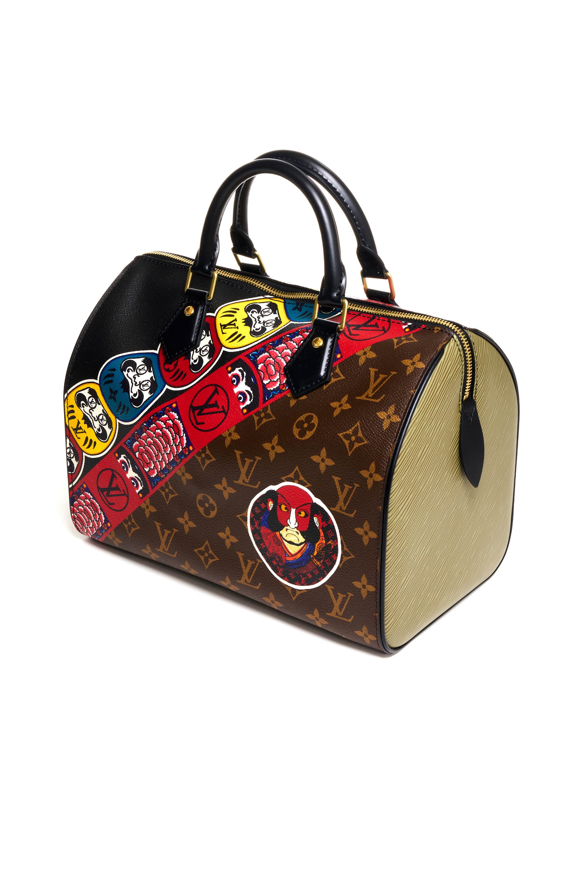 Louis Vuitton Monogram Limited Edition Kabuki Print Speedy Purse