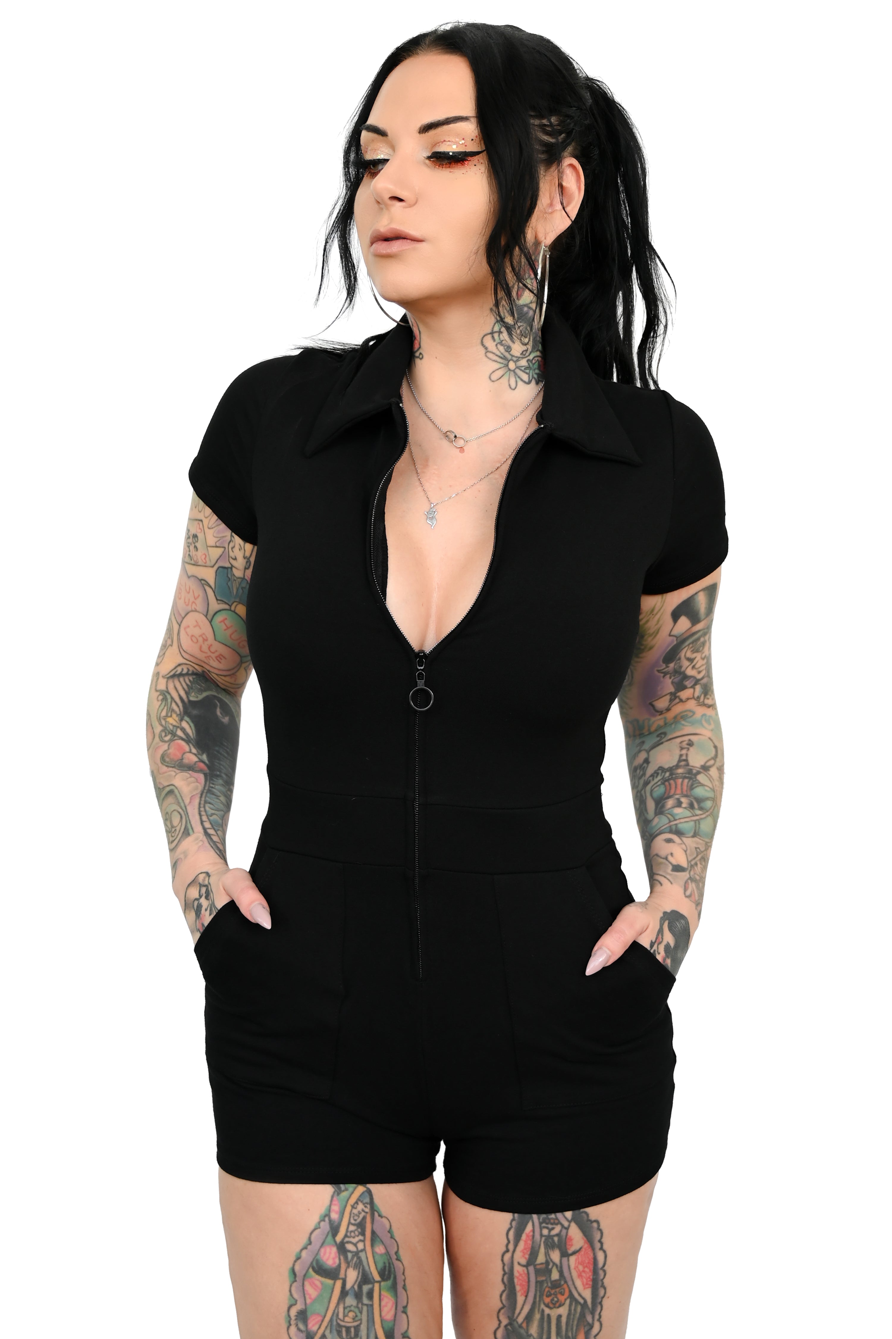 Jamie Lee Zip Up Romper – FOXBLOOD