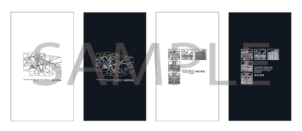 30th Anniv. ALBUM LIVE AKIRA」オリジナルロゴ待受画像＆フォト
