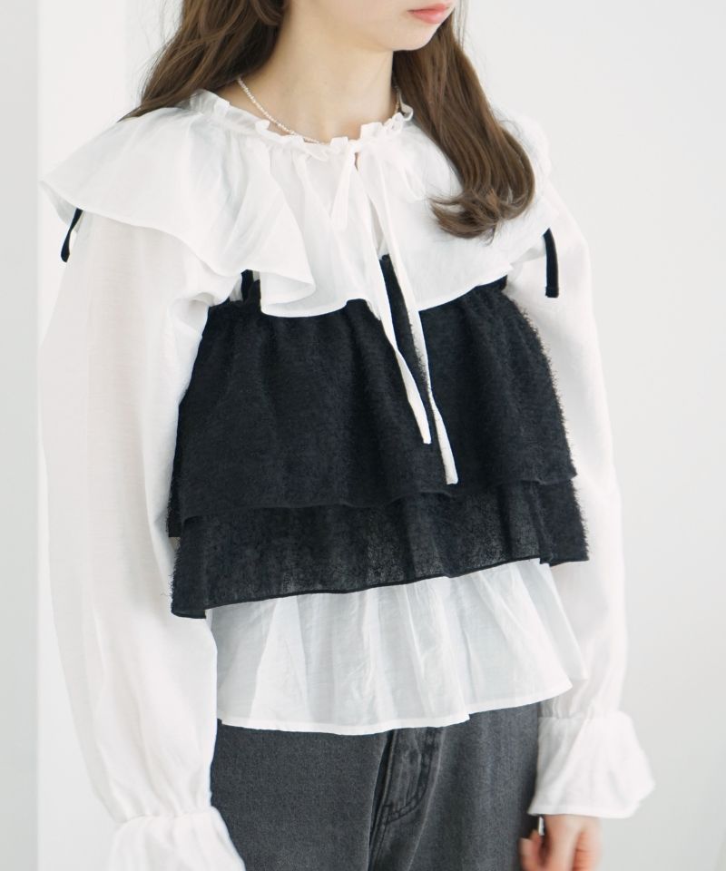 40%OFF】shaggy frill bustier～ｼｬｷﾞｰﾌﾘﾙﾋﾞｽﾁｪ | flower／フラワー公式通販