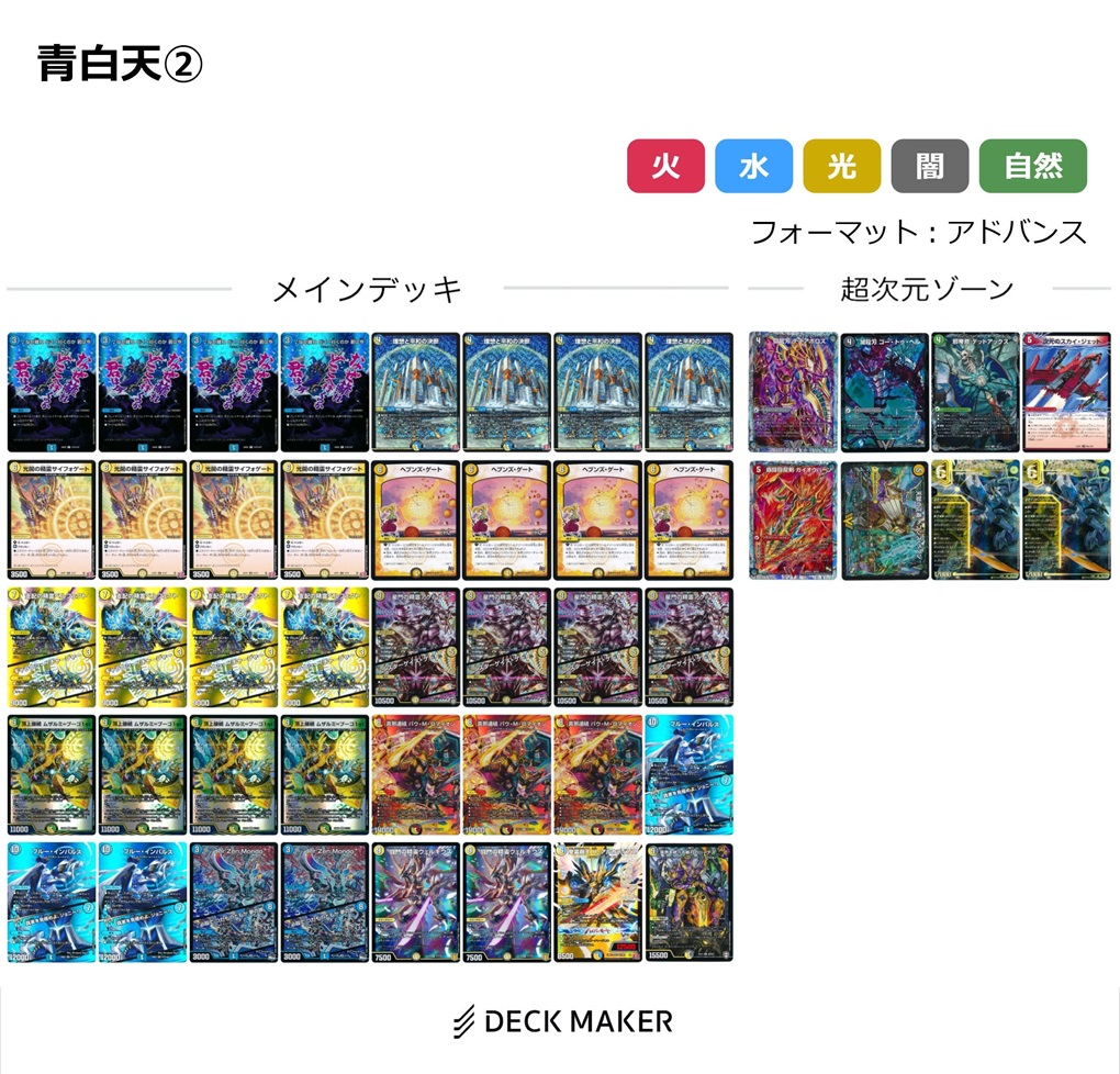 青白天門 リゼ様天門 微高レート デッキパーツ32枚 青白天門 リゼ様