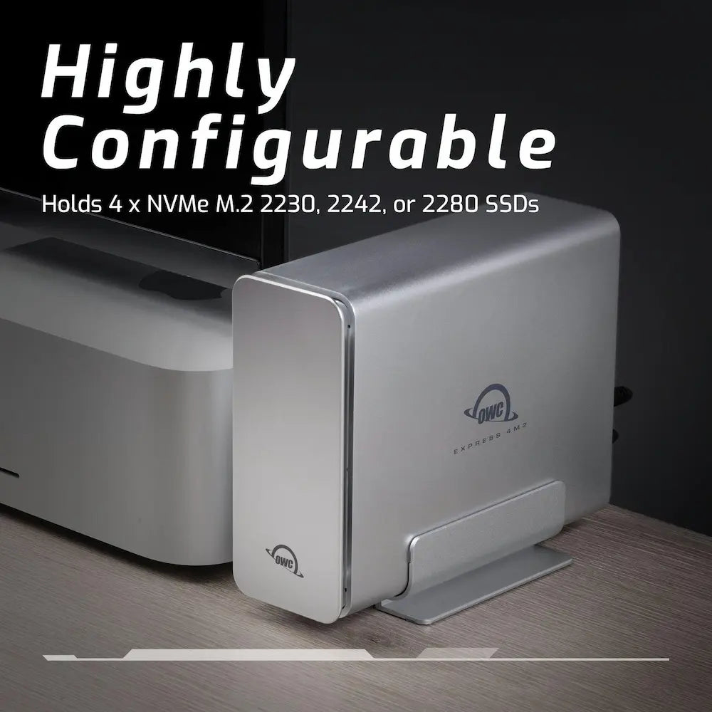 OWC Express 4M2 USB4 RAID Enclosure | High-Speed 4-Bay M.2 NVMe