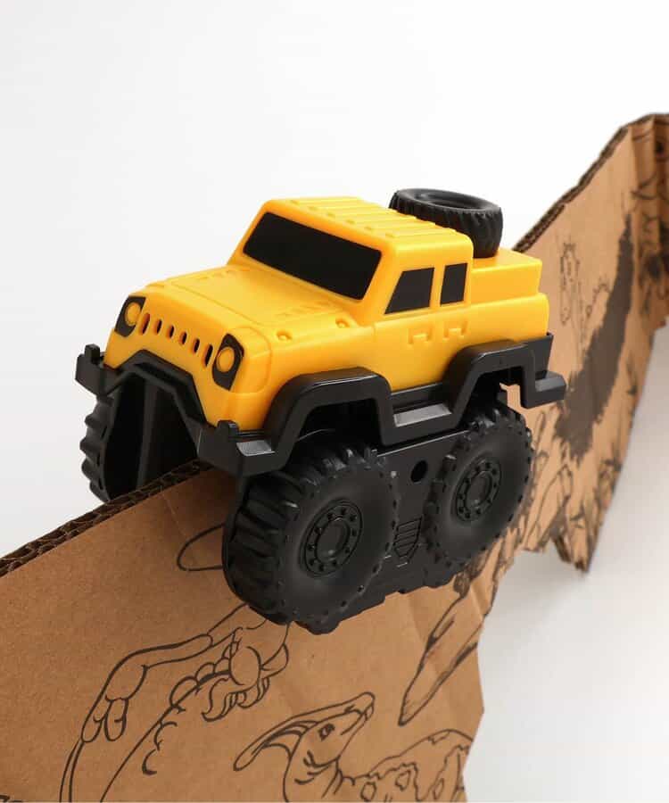 ☆SALE☆ダイナソーエクスプロール ダンボールレールカーセット