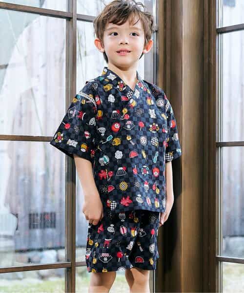 ☆SALE☆【リンク】アプレのはんなりBOYS甚平（V375925）|apres les