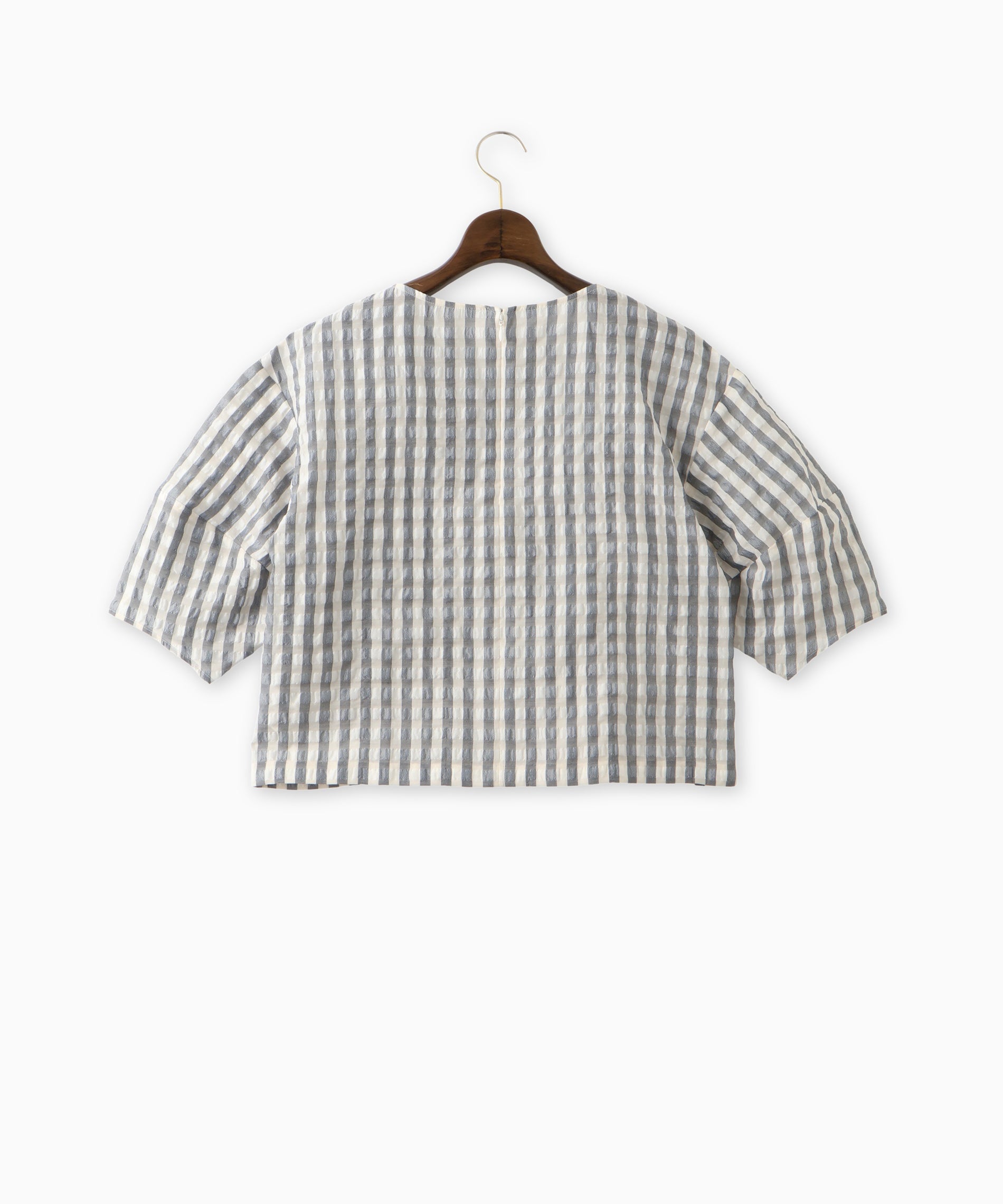 ギンガムチェックブラウス – FACE SANS FARD