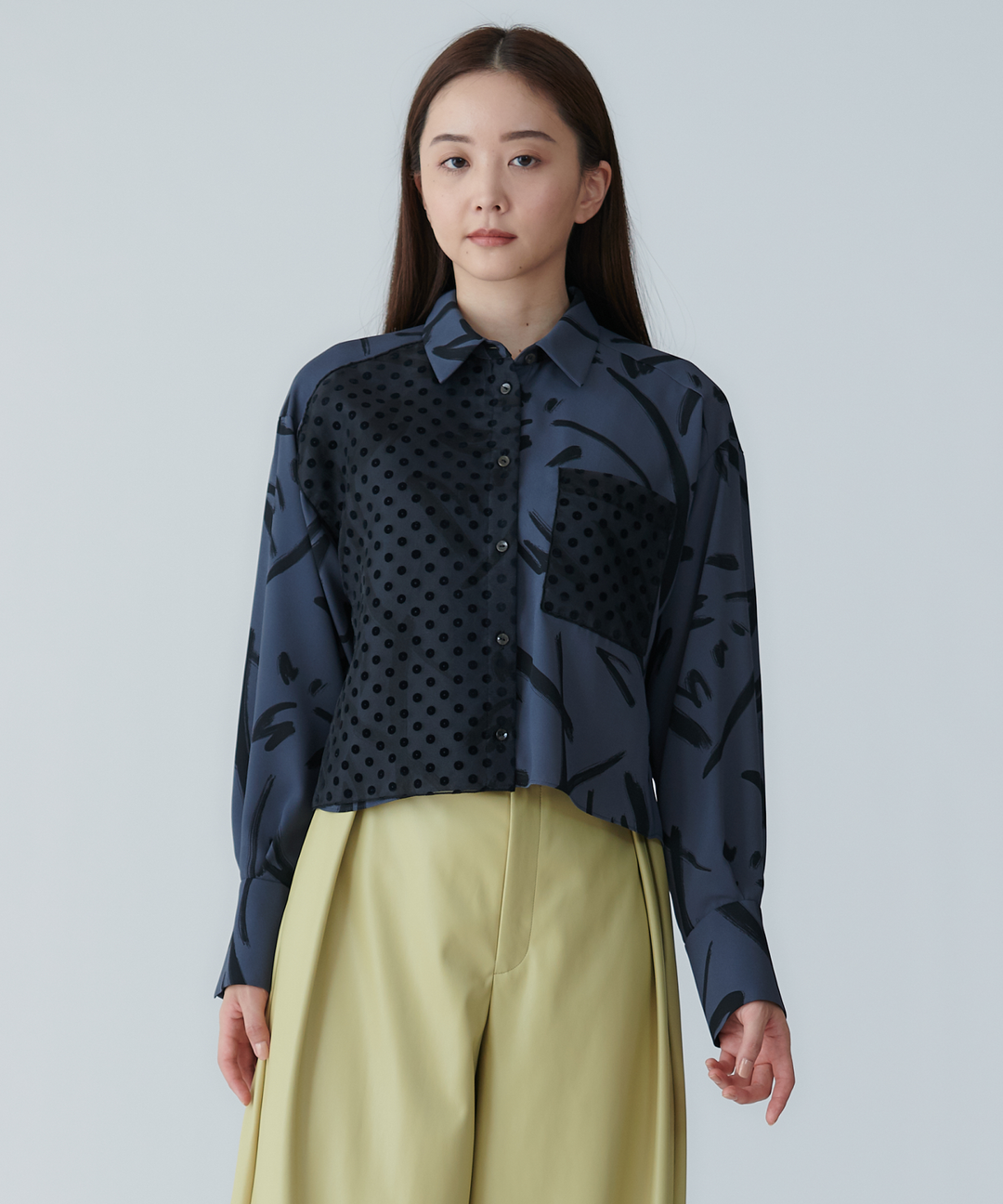 アートプリントブラウス – FACE SANS FARD