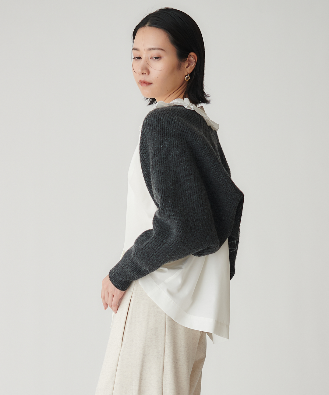 ウール混ボレロ – FACE SANS FARD